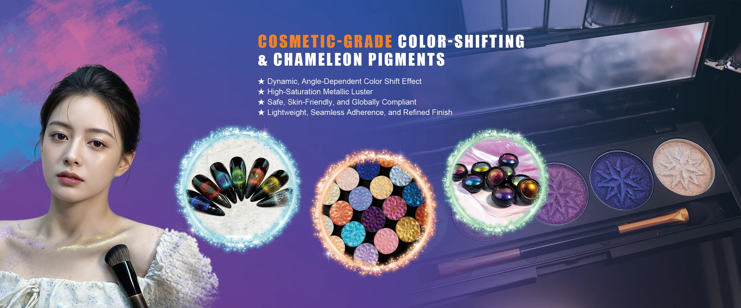 Chine Fabricant de pigments optiques à changement de couleur de qualité cosmétique