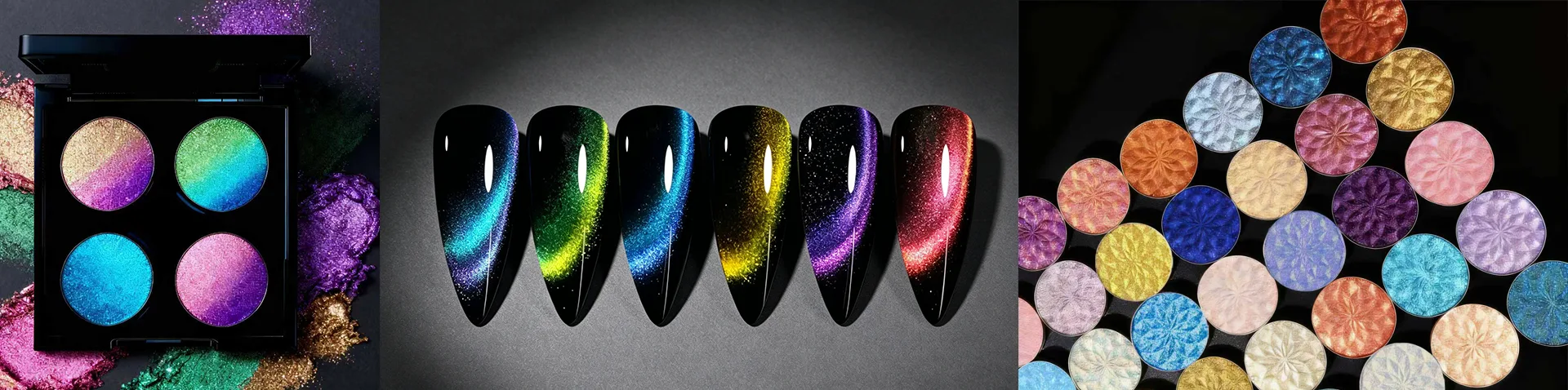 Pigments caméléons et changeants de couleur de qualité cosmétique