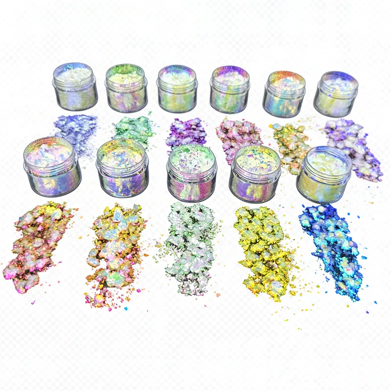 Pigments transparents changeant de couleur pour l'artisanat en résine